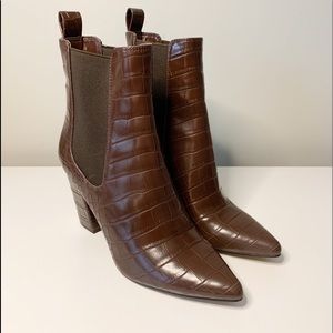 SOLD — Steve Madden Faux Animal Skin Booties Size 7